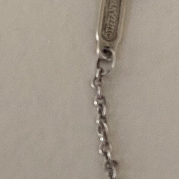 Tiffany & Co. Sterling Silver Large T Smile Necklace - Picture 3 of 5